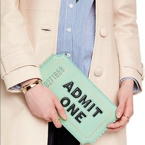 Flavor of the Month Admit One Clutch In Soft Aqua